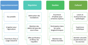Quels sont les services écologiques procurés par les eaux souterraines ?