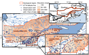 Températures des eaux souterraines à l’échelle du Québec méridional
